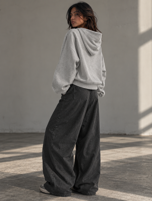 The 2-in-1 Off-Shoulder Hoodie ☁️🩶