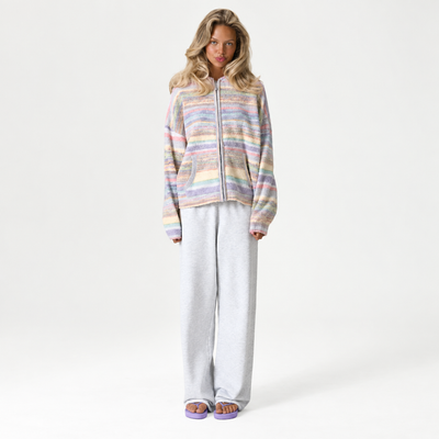Pastel Zip Up Hoodie