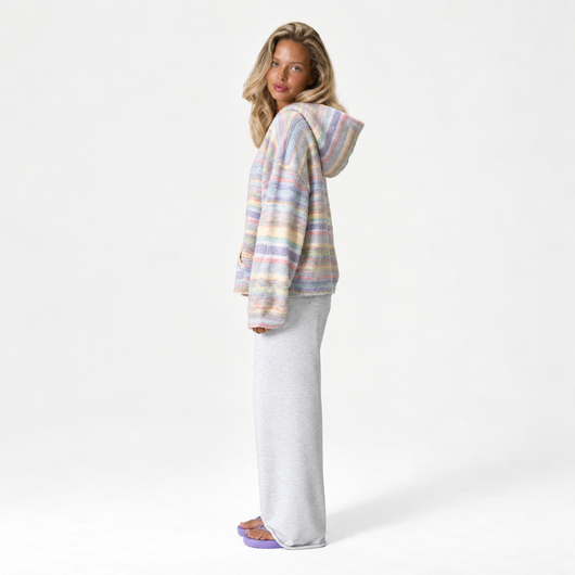 Pastel Zip Up Hoodie