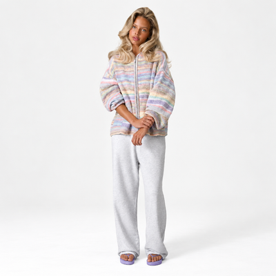 Pastel Zip Up Hoodie