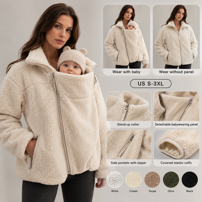 2 in 1 fleece coat jacket